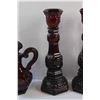 Image 4 : (3) Avon Cape Cod Candle Holders and Oil Pitcher