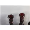 Image 5 : (3) Avon Cape Cod Candle Holders and Oil Pitcher