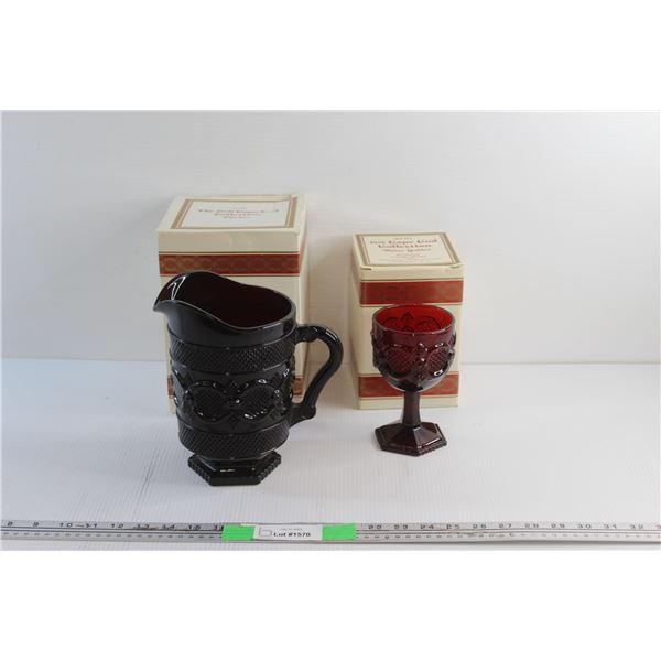 Avon The 1876 Cape Cod Collection Pitcher and Goblet