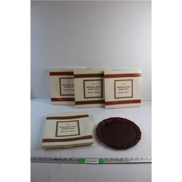 (4) Avon The 1876 Cape Cod Collection Dinner Plates