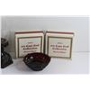 Image 2 : Avon The 1876 Cape Cod Collection Hurricane Candle and (2) Dessert Bowls