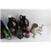 Image 5 : Vintage Glass Bottles, Canada Dry Bottle, Sealed Coca Cola Bottle, Ceramic Sugar Dish and Misc.