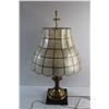 Image 2 : *Vintage Lamp with Capiz Shell Shade - Tested 28'' x 16''