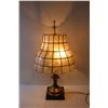 Image 5 : *Vintage Lamp with Capiz Shell Shade - Tested 28'' x 16''