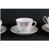 Image 3 : (3) Bone China Ceramic Tea Cups and Saucers