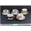 Image 1 : (5) Bone China Tea Cups and Coasters