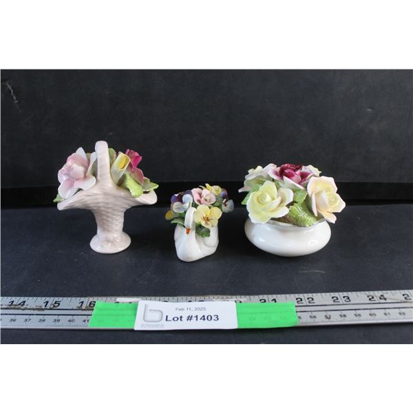 Handmade Aristocrat Bone China Flower Decorations