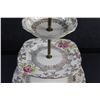 Image 3 : Porcelain Flower Tiered Candy Dish