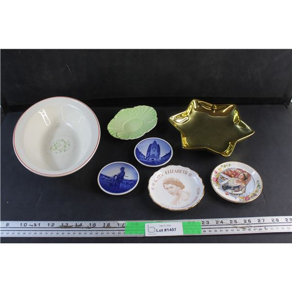 Assorted Souvenir Dishes and Bowl