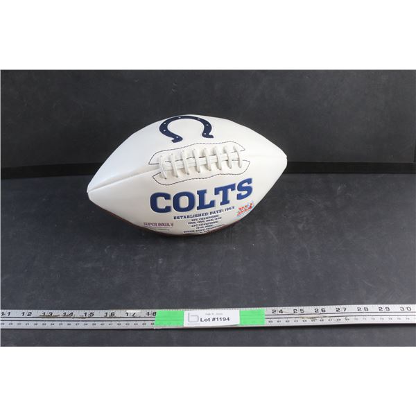 Authographed Colt's Football - Authenticity Not Guaranteed