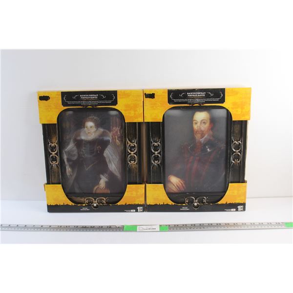 (2) Haunted Portraits 15'' x 12''