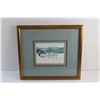 Image 2 : Framed Horse-Drawn Sleigh Art Print 16'' x 14''