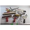 Image 1 : Drywall Tools, Paint Brushes, Pliers, Screwdrivers, Carpenter's Square and Misc