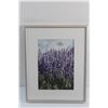Image 2 : Framed Watercolor Fields of Heather Flower Art Painting 5'' x 7''