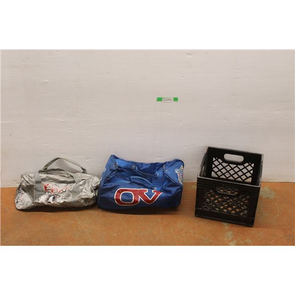 Cools & OV Bags and Milk Crate