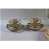 Image 5 : House of Goebel Porcelain China Tea Pot, Cream & Sugar Set, (2) Tea Cups & Saucers and Serving Platt