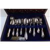Image 3 : Rogers Co. Silver Plated Cutlery Set - Dining Spoons, Knives and Forks
