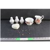 Image 1 : Porcelain Decorative Spice Shakers, Royal Albert Bone China Cream & Sugar Set, Ceramic Heart Shaped 