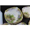 Image 9 : 40+ piece Royal Albert Crown China Dish Set - Dining Plates, Bowl, Coasters and Trays