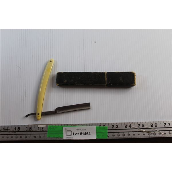 Antique King Cutter French Ivory Straight Razor