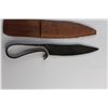 Image 2 : Homemade Blacksmith 8'' Fixed Blade Knife and Sheath
