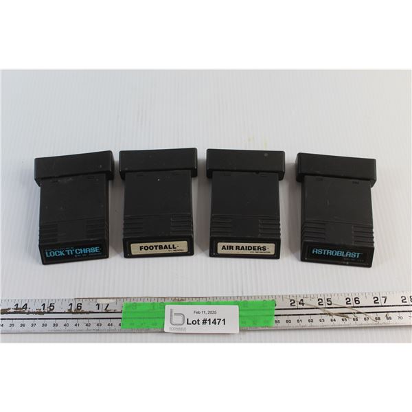 Lock N Chase, Football, Air Raiders and Astroblast Network Cartridges