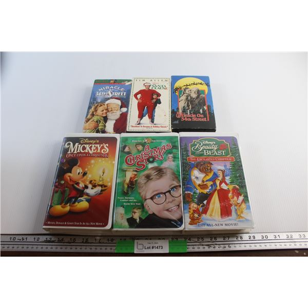 (6) Cassette Movies - The Santa Clause, A Christmas Story and Miracle on 34th Street