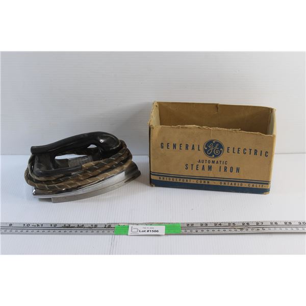 Vintage General Electric Automatic Steam Iron - Tested