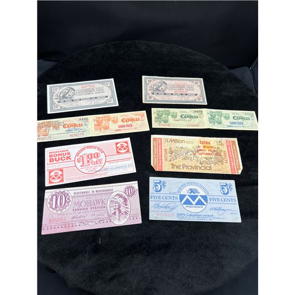 Vintage Retail Money & Lottery Tickets