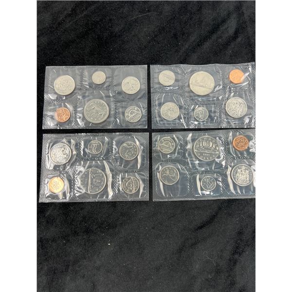 4 Sets Canadian Coins