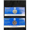 Image 1 : 2 Royal Canadian Mint Commemorative Tokens For the Pastoral Visit of Pope John Paul II to Canada