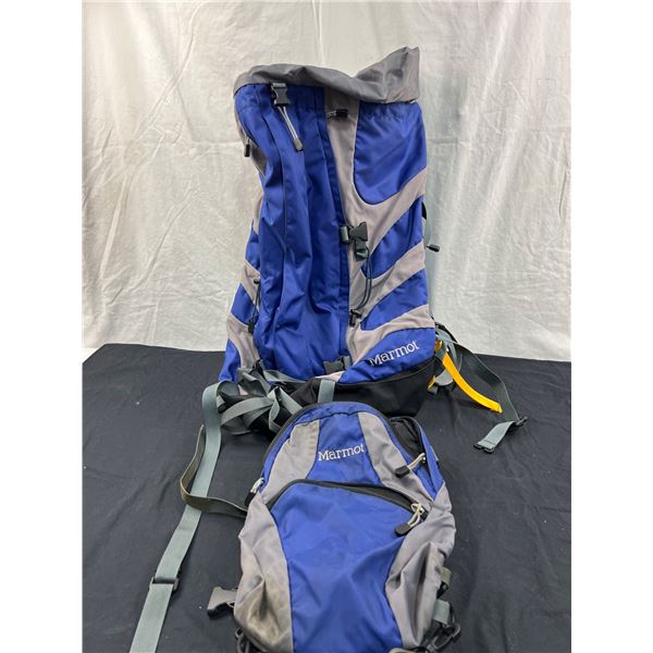 Marmot Backpack with Clip on Smaller Backpack