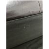 Image 4 : Faux Leather Futon Couch with 2 Cushions