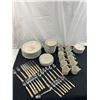 Image 1 : International Tableworks "Marmalade" Stoneware With Matching Cutlery