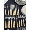 Image 2 : International Tableworks "Marmalade" Stoneware With Matching Cutlery