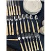 Image 3 : International Tableworks "Marmalade" Stoneware With Matching Cutlery