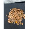 Image 1 : 3.8 lbs Mix Of Canadian & US Pennies