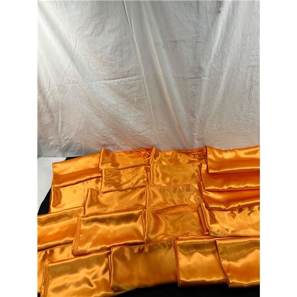 Approx 39 Orange Silky Table Runners