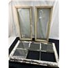 Image 1 : 3 Wooden Framed Vintage Windows