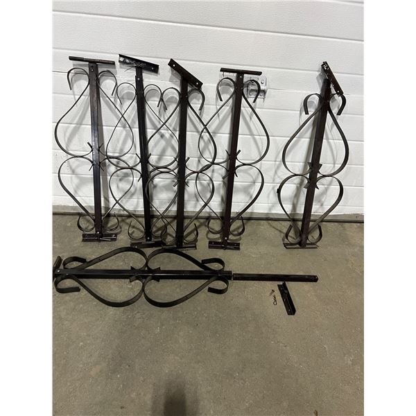 6 Metal Window Security Bars