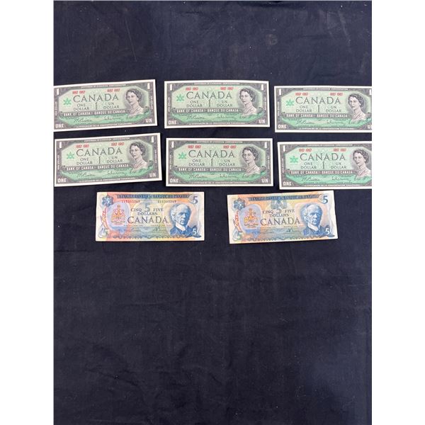 Assortment of Canadian Paper Money
