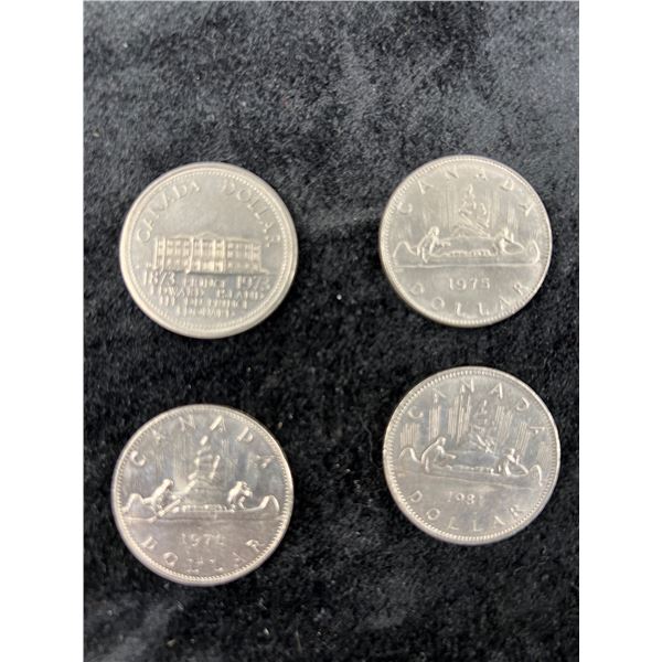 4 Canadian Dollar Coins