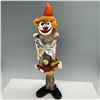 Image 1 : Murano Glass Clown Figurine with Multicolor Accents