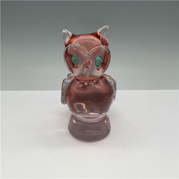 ICET Arte Glass Owl Figurine