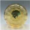 Image 3 : Blenko Glass Pumpkin Figure with Green Stem