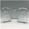 Image 2 : 3pc Blenko Glass Owl Bookends