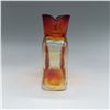 Image 2 : Blenko Glass Water Bottle, Red and Yellow