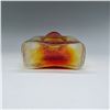 Image 4 : Blenko Glass Water Bottle, Red and Yellow