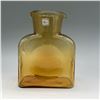 Image 1 : Blenko Amber Glass Water Bottle, Handmade