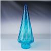 Image 1 : Blenko Blue Art Glass Tree Sculpture